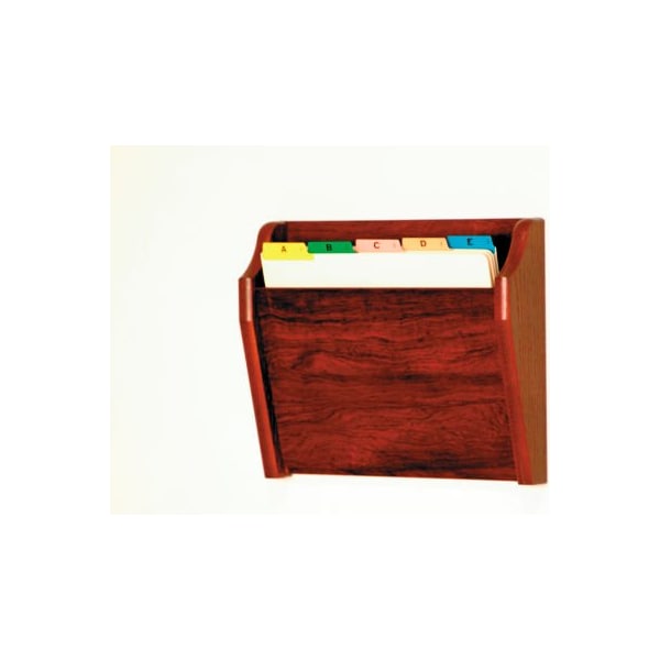 Wooden Mallet Single Tapered Pocket Chart Holder - Mahogany CH14-1MH - main